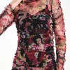 Büzgülü Mini Elbise-Pembe