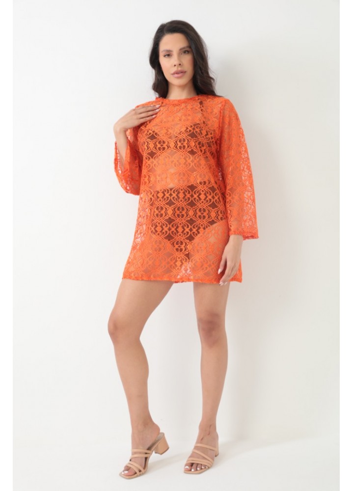 Sırtı Açık Dantel Elbise