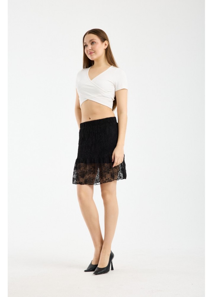Pliseli Mini Etek