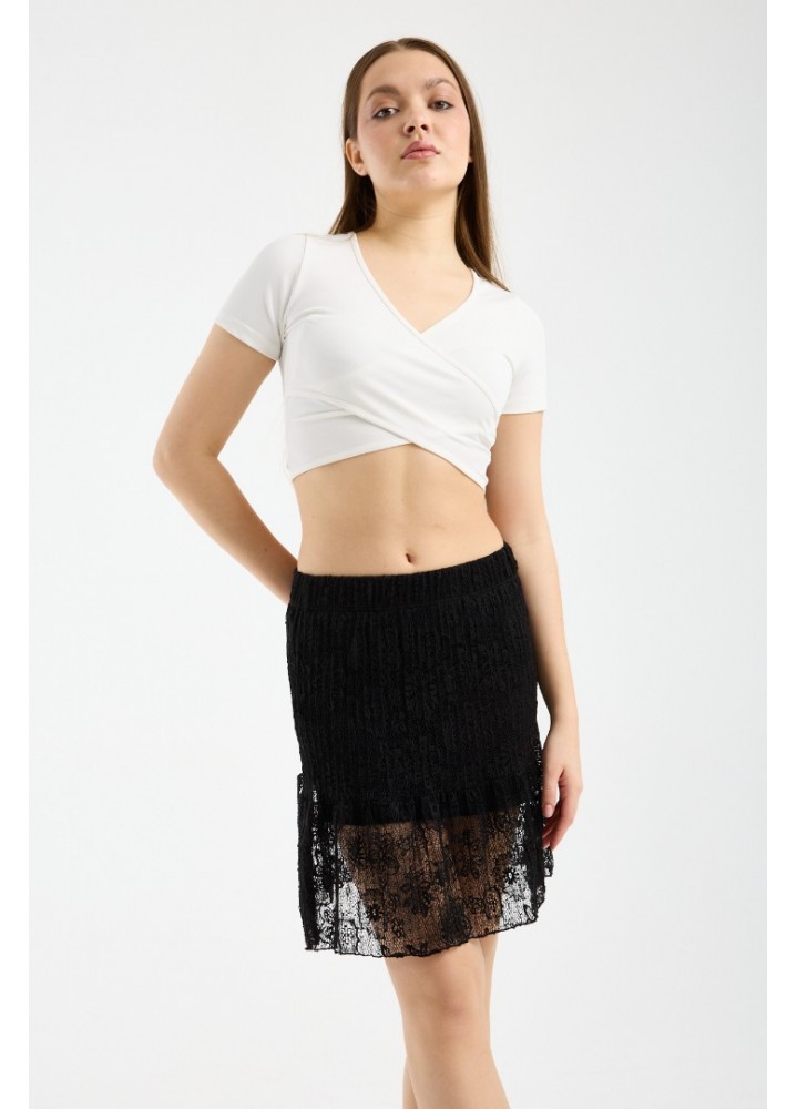 Pliseli Mini Etek